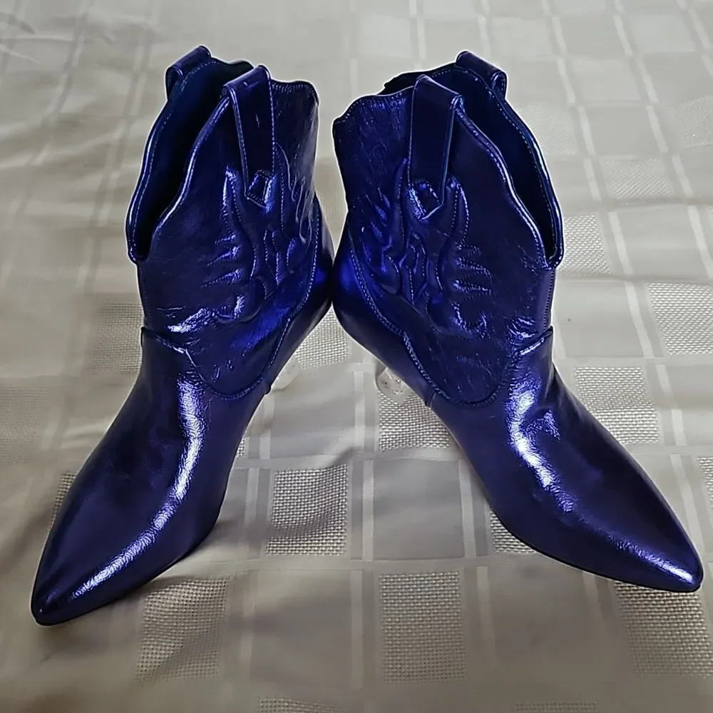 Katy Perry's The Annie-O Bootie Western Purple Size 8M - Picture 15 of 16